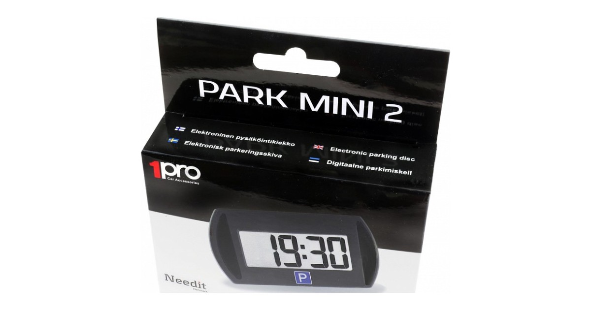 Digitaalne juhtmevaba parkimiskell, must, 1xLCD, automaatne suve-/talveaeg,  Needit Park Micro 2 - Oomipood