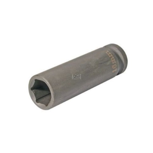Impact deep socket 1/2" 16mm x 78mm CrMo