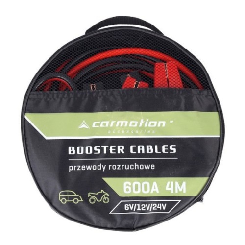 Jump leads insulated clamps 600A 4.0m Carmotion