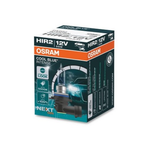 12V Hir2 bulb 55W +100% 5000K Cool Blue Intense Osram