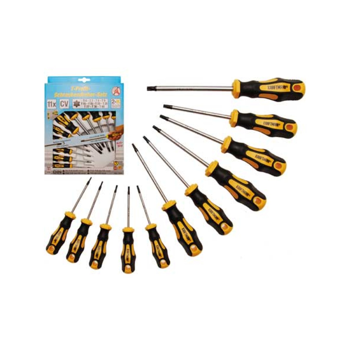 Kruvikeerajate komplekt 11 osa TORX **