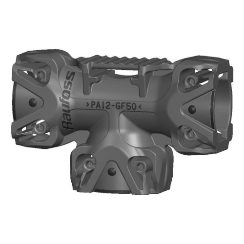 Тройник угловой Raufoss ABC 92040010 3x small, без резьбы