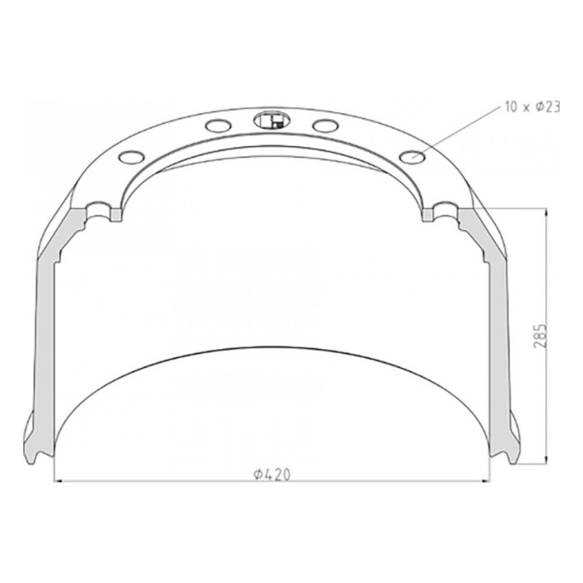 0310977180 тормозной барабан BPW 420x200 HZ Maxx PE