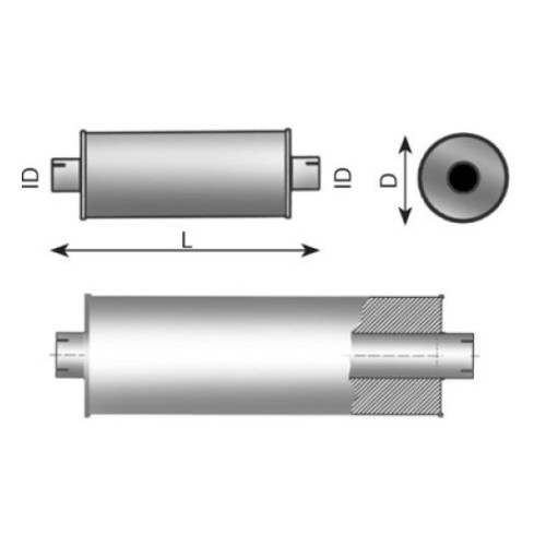 Глушитель 249-1140-128 (Sisu E18) Tt