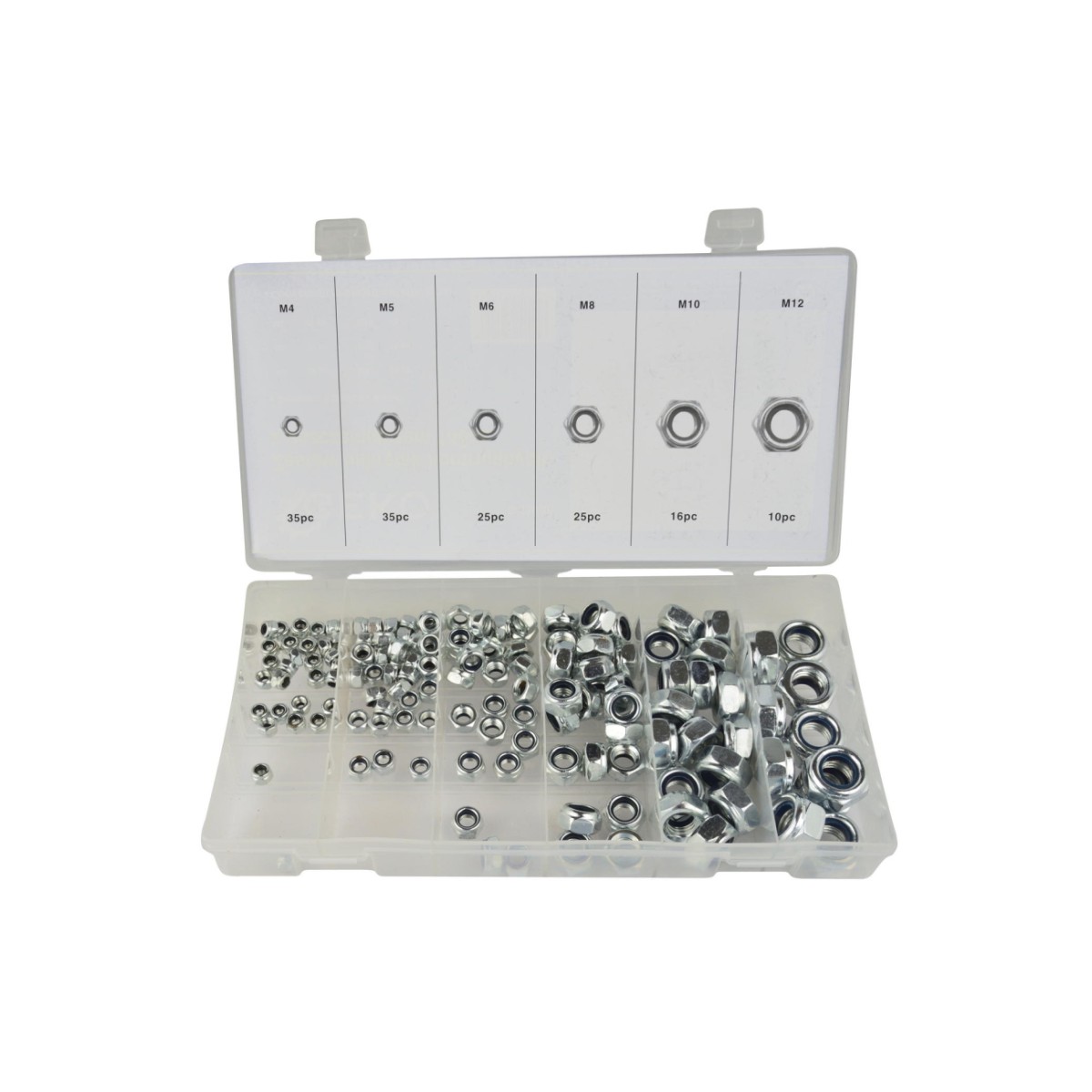 Lukkmutrite kmpl 146osa M6-M12 GEKO