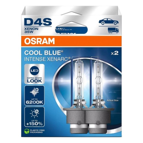 42V D4S Xenon лампа 35W +150% 6200K Cool Blue Intense 2 шт. Osram