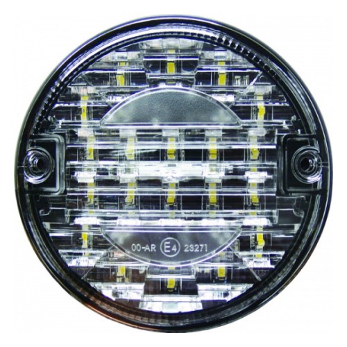 LED задний фонарь круглый врезной 1-функциональный белый 24 В Ø140Mm