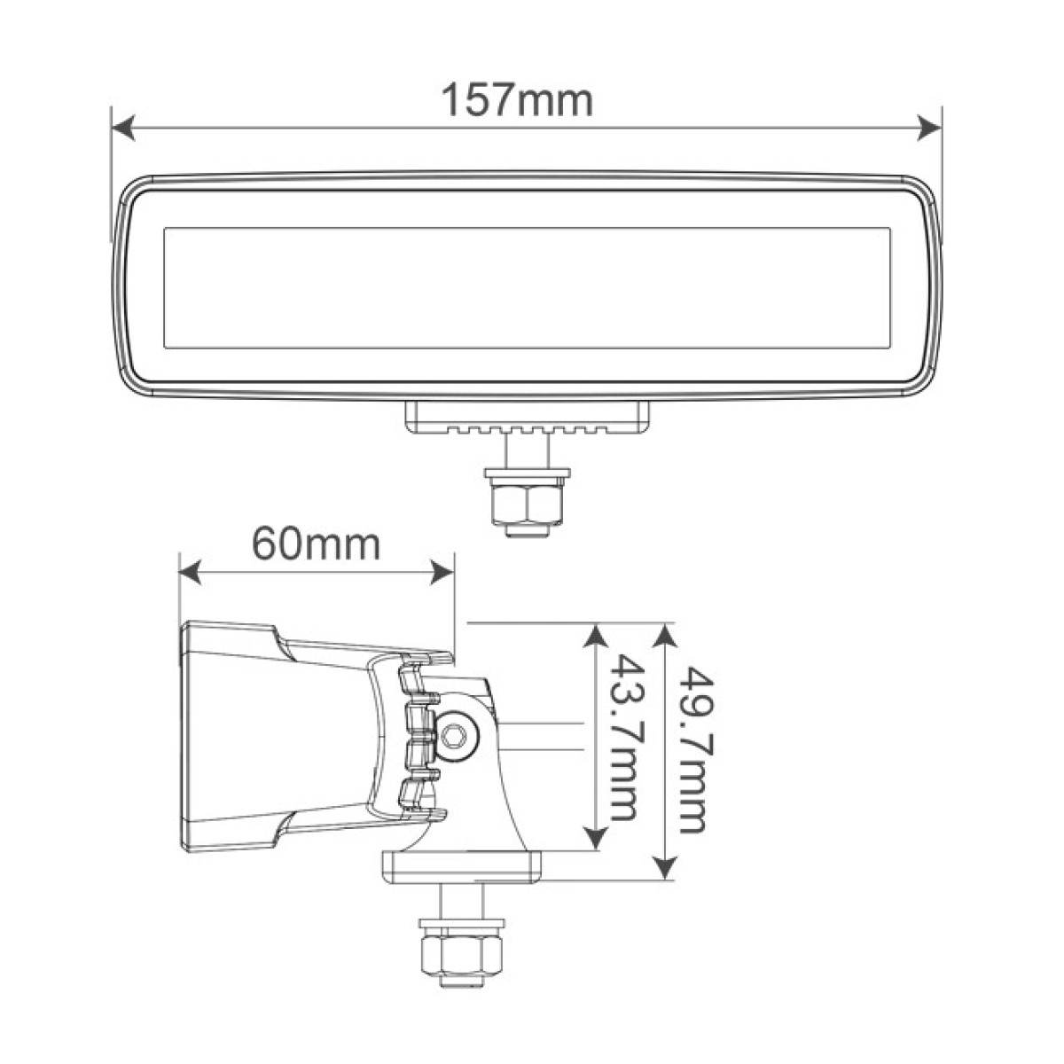 Светодиодный проектор 1825 - 10-30V DC, 30W, 2880 лм