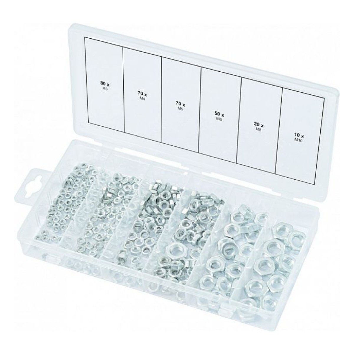 Mutrite Komplekt. 300 Osa M3-M10 Meeter Ks Tools