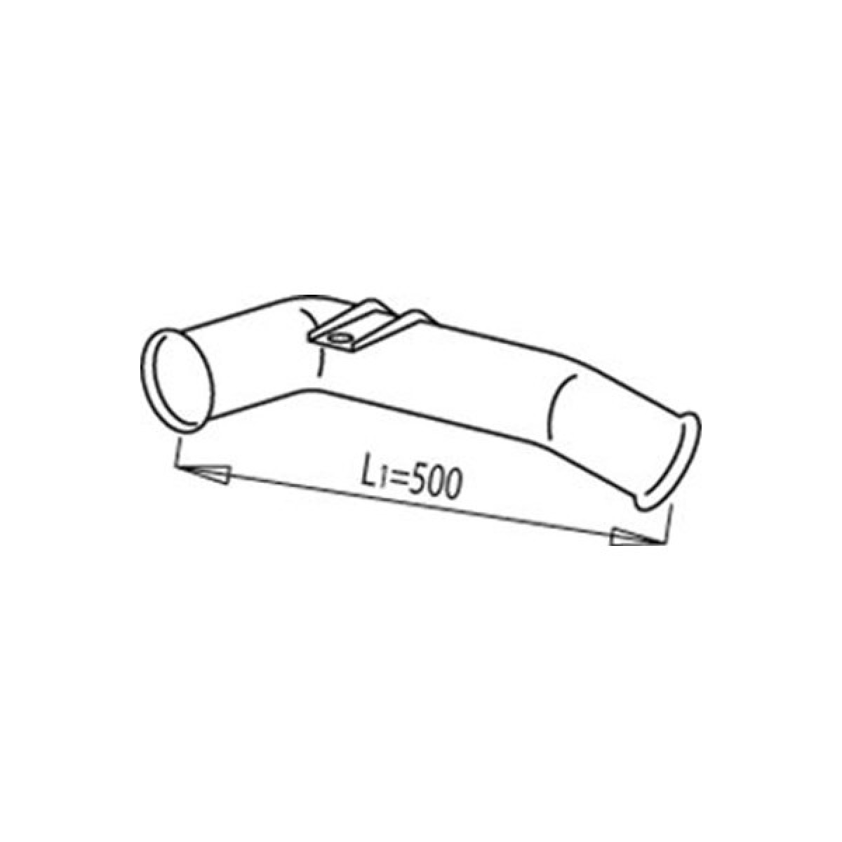 Промежуточная труба глушителя SC 114/124_TT