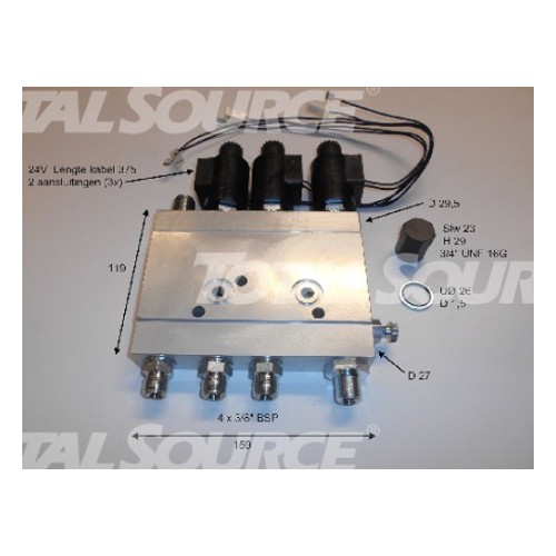 2514020L корпус клапанов гидроборта с клапанами Zepro 32565