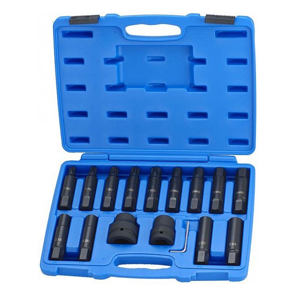 16-Os. 1"+3/4" Löök Kuuskant Ja Torx Otsikute Kompl. Triumf