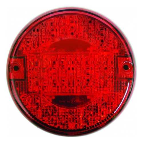 LED задний фонарь круглый врезной 2-секционный (стоп и габарит) 24В Ø140мм