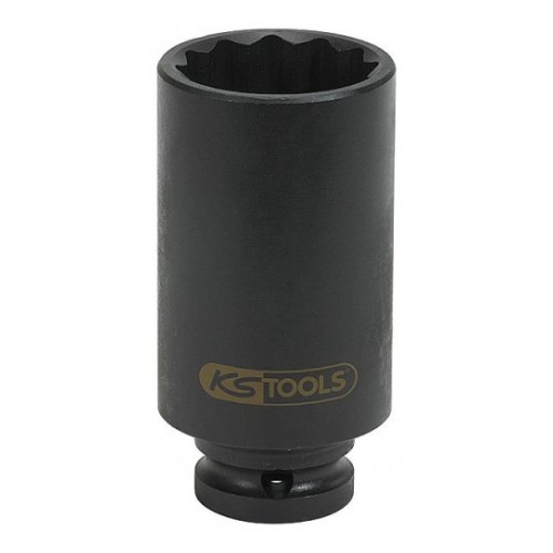 1/2" long impact socket 33mm. 12-point KS Tools