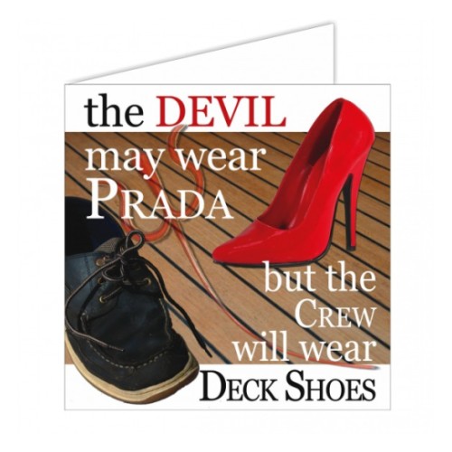 Открытка морской тематики - the devil may..