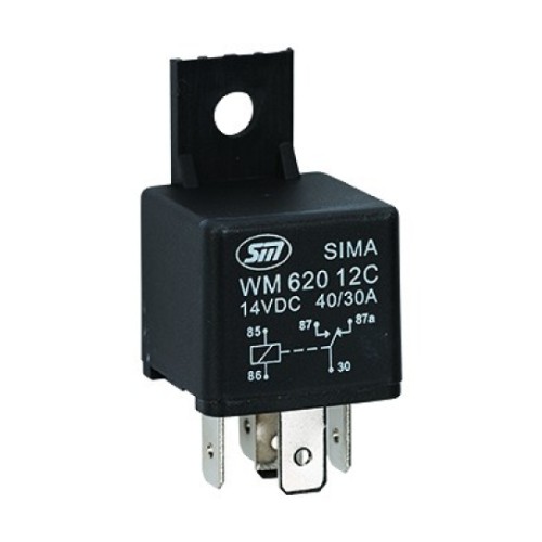 Мини-реле 12 В 40/30 А 5 контактов 1 шт. M+
