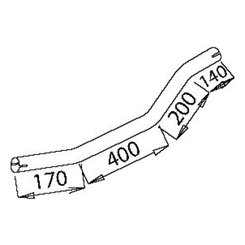 Труба глушителя MB 6164900920