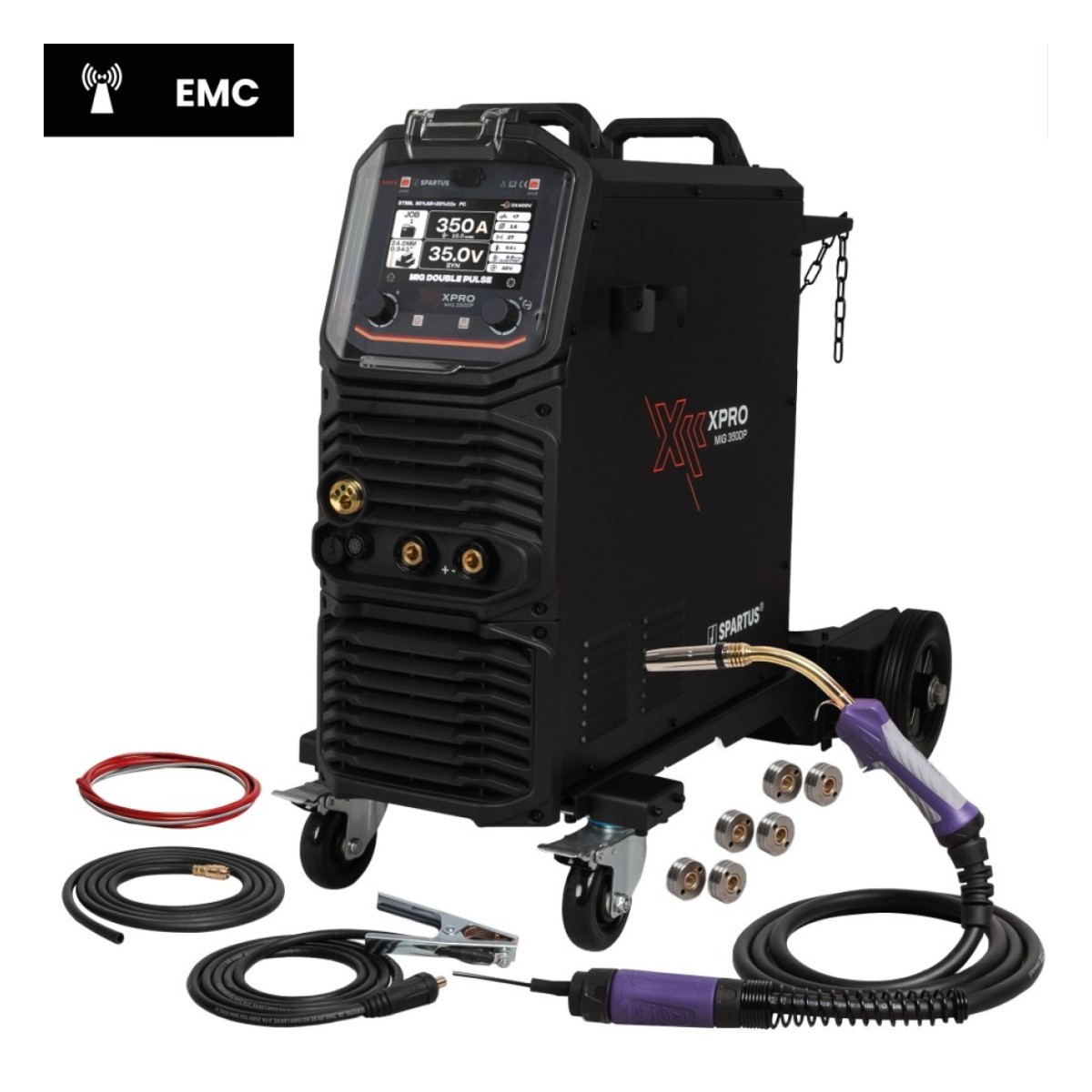 MIG keevitusinverter Spartus XPro MIG350DP dual pulse