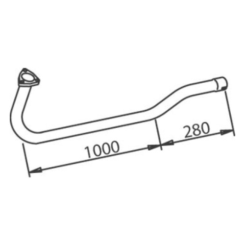 Труба глушителя MB 6684900719 Dinex 51288