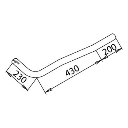 Труба глушителя MB 6524901720