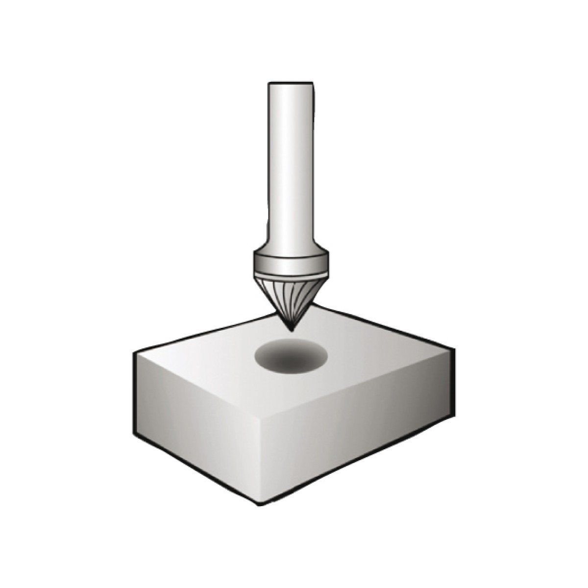 Otsfrees K10x5x6 kooniline 90`DC 0-Z5145 *
