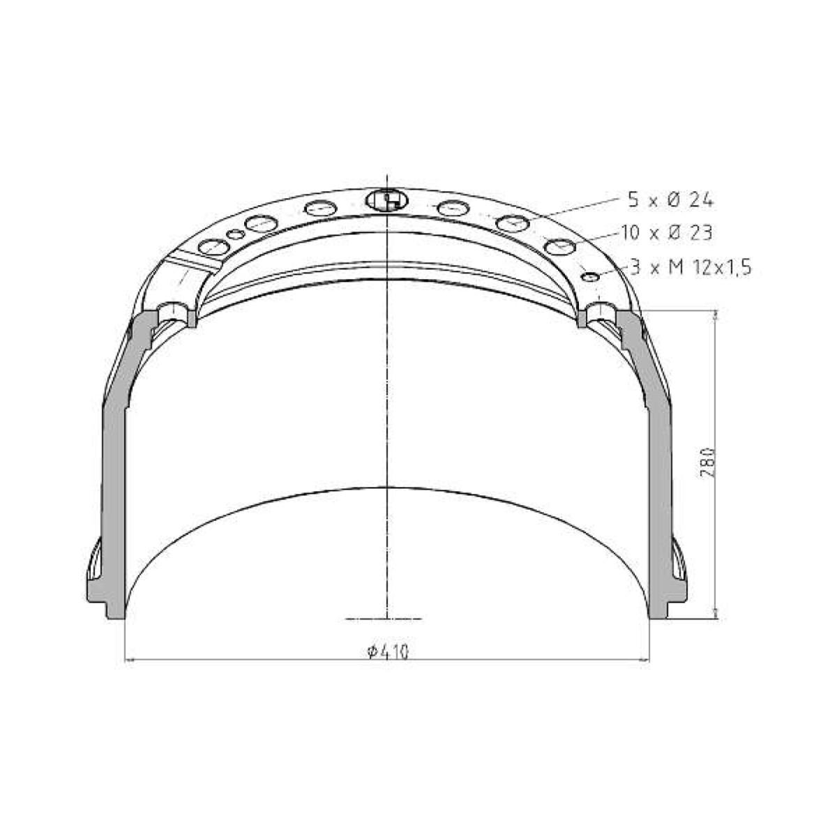 Man Trummel 410X180 Taka 81501100101
