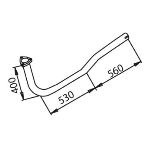 Труба глушителя MB 3184900019