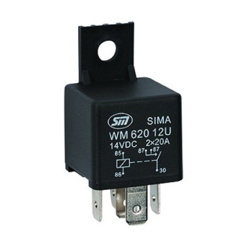Мини-реле 12 В 2x20 5 контактов 1 шт. M+