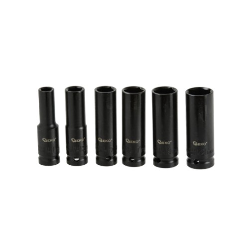 Impact socket set 1/2" 6 pcs GEKO