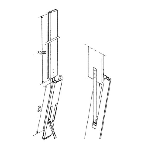 Kinnetopp 600/20 алюминиевый борт