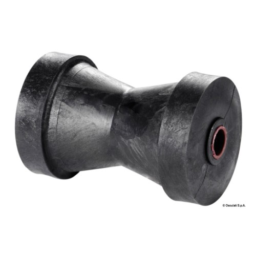 Килевой ролик, 80 x 130 x 16 mm, ПВХ, чёрный