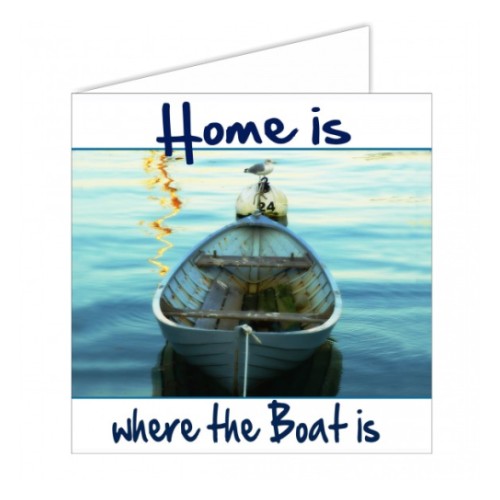 Открытка морской тематики - home is..