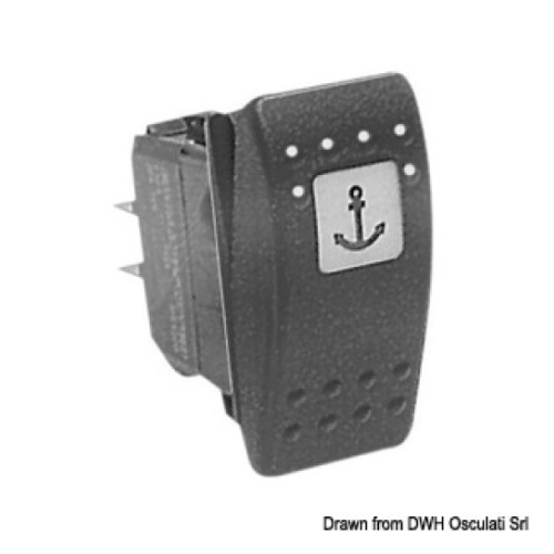 Переключатель, on-off-on, 12V