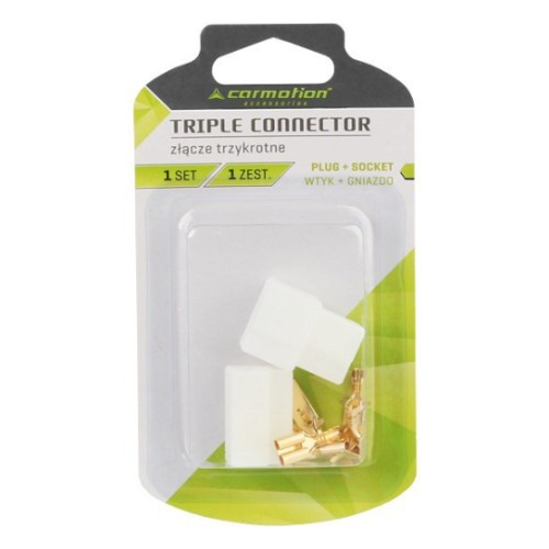 3-PIN розетка + штекер 12-24 В Carmotion