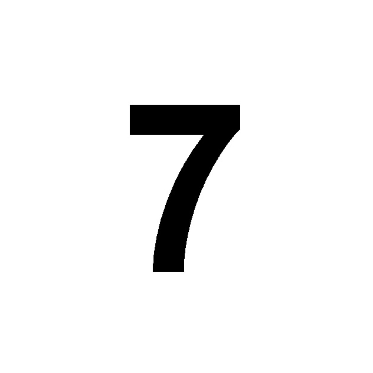 Isekleepuv number kummipaadile, 20cm, nr 7