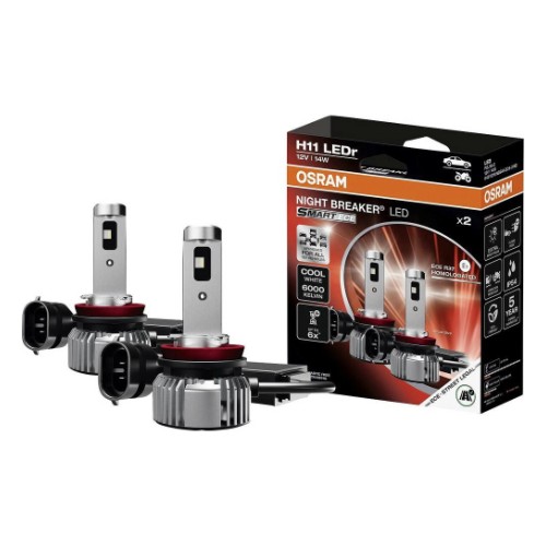 Светодиодная лампа H11 12 В 14 Вт 1350 лм Night Breaker Smart ECE Osram