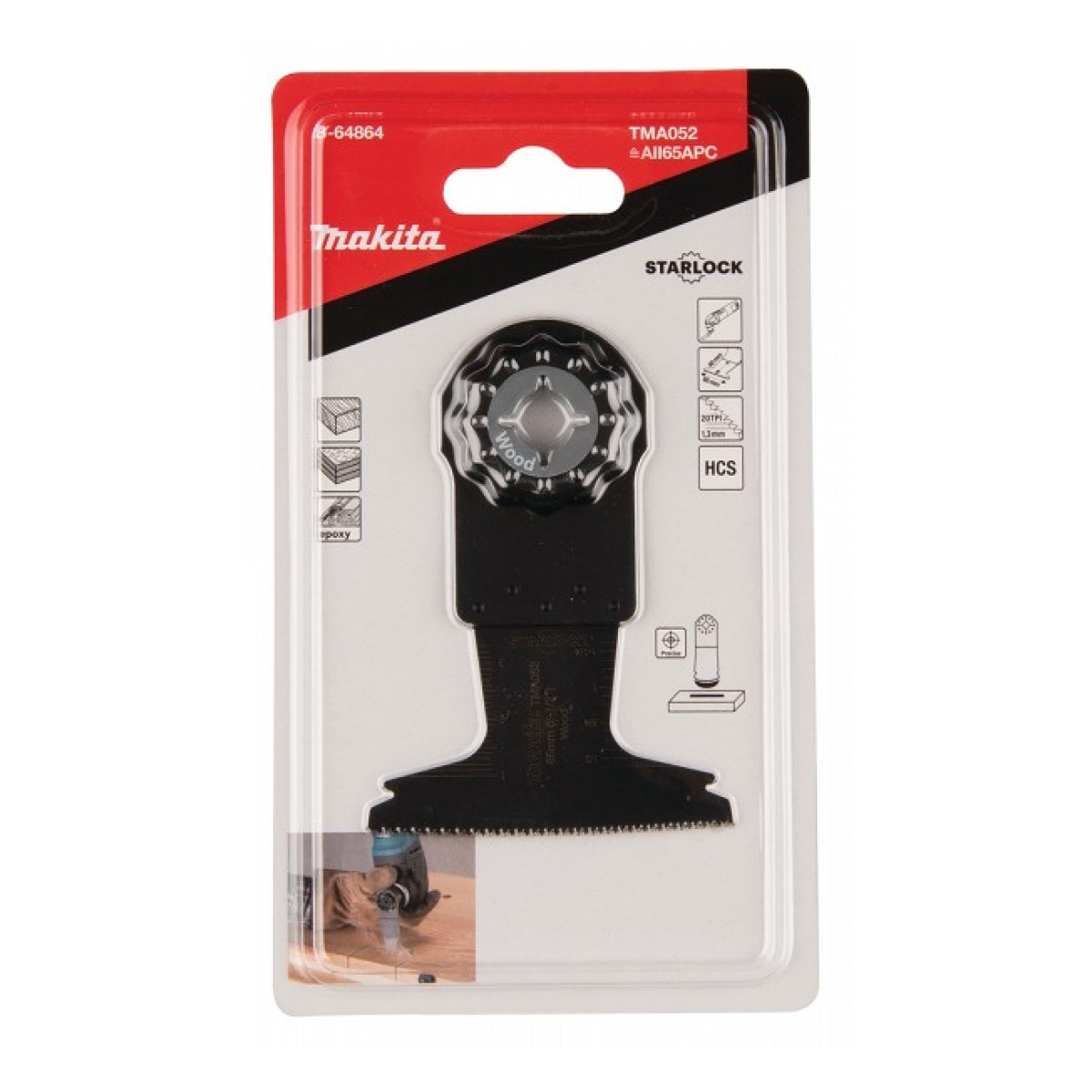 Multitool Ristilõikamise Saetera 65Mm Tma052; Hcs. Starlock. Puidule Makita