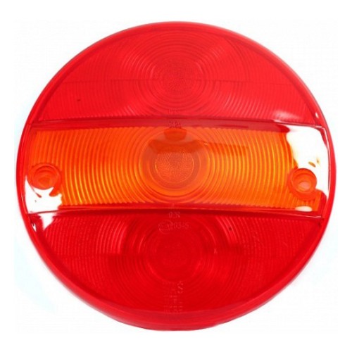 Рассеиватель фонаря прицепа 3-секционный круглый