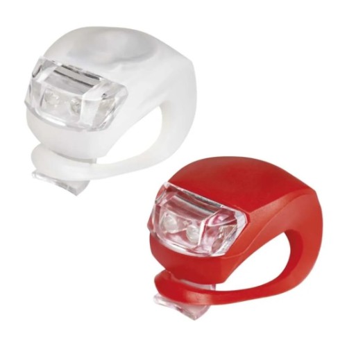 LED bicycle light set (front and rear), 10 lm
