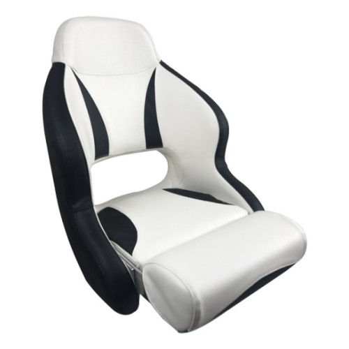 Esm h52 deluxe sport flip up seat - белый/углеродно-черный