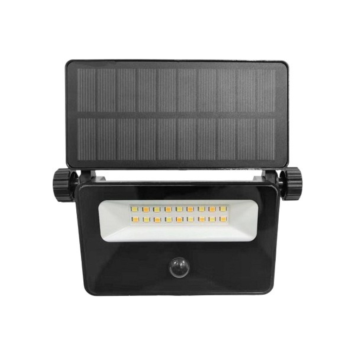 Led Solar Prozektor+Andur 10W 850Lm 3Cct. Must Ip54 A++ Kobi