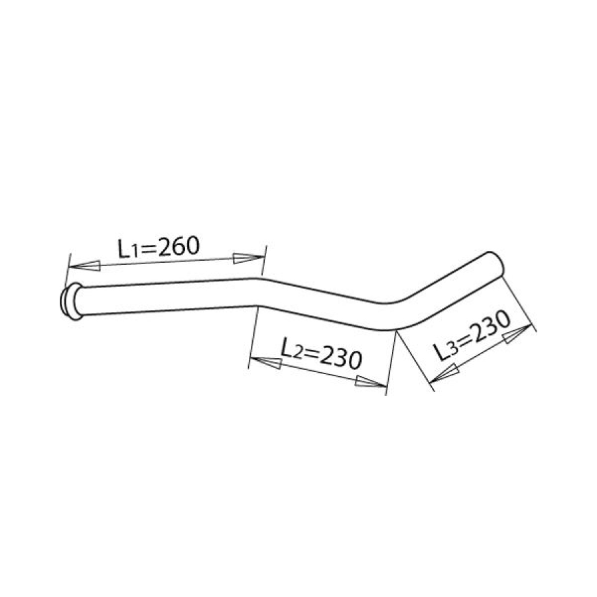 Труба глушителя MB 3094902519