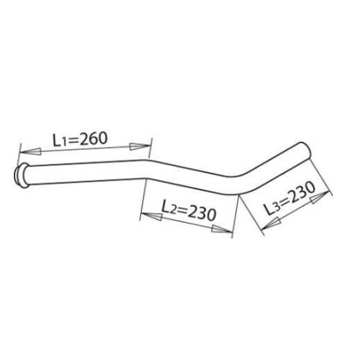 Труба глушителя MB 3094902519