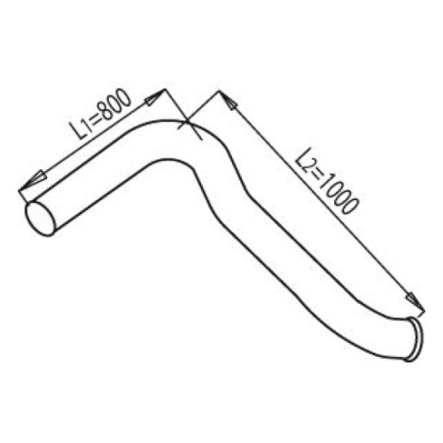 Задняя труба глушителя SC 82-142