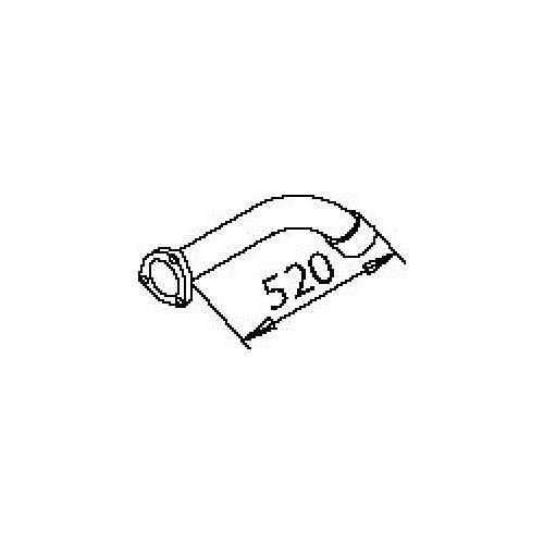 Труба глушителя MB 6204902325