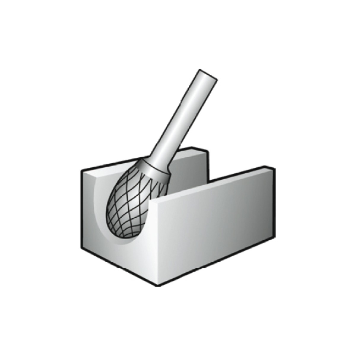 otsfrees E 10x16x6 ovaalne DC/HD 0-Z5074