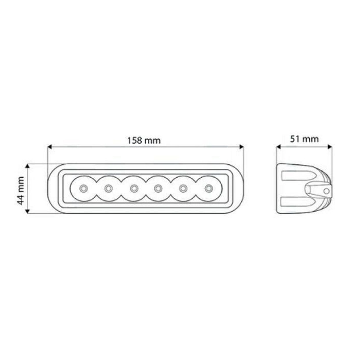 Tt Led Työvalo 18W 900Lm 12/24V