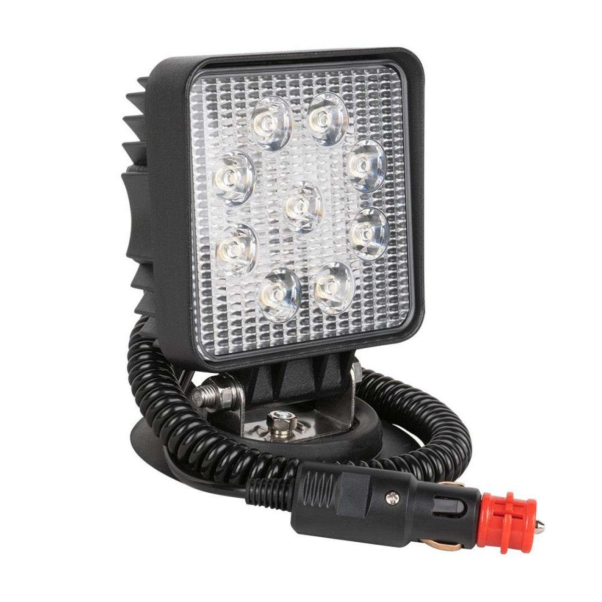 Töötuli 9-Led 27W 1450Lm. "Focus" 10-30V Ip68 Magnetalus. Sig.süütaja Jbm