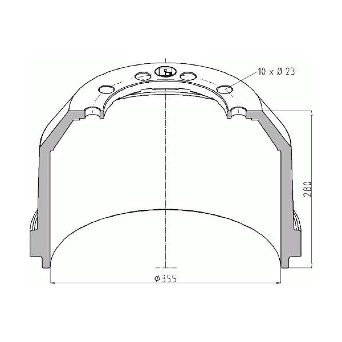 1064022300 Saf Trummel 355X200/10P