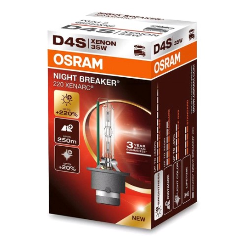 42V D4S Xenon лампа 35W P32D-5 +220% Night Breaker Laser Osram